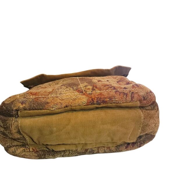 Fossil Brown and Tan Messenger Bag with Adjustable Strap - Picture 5 of 15